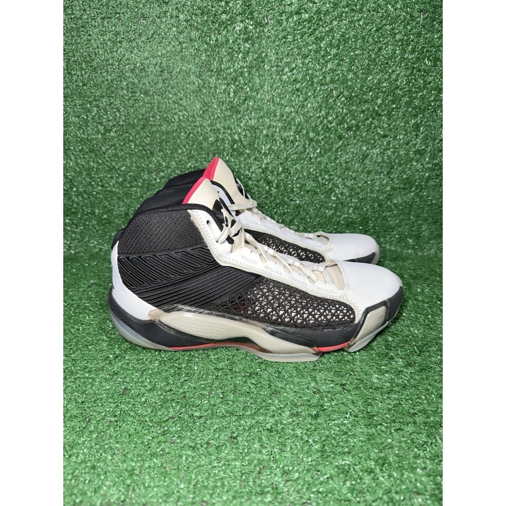 Nike Air Jordan 38 Fundamental Mens 10.5 Black Red Basketball Shoes DZ3356-106